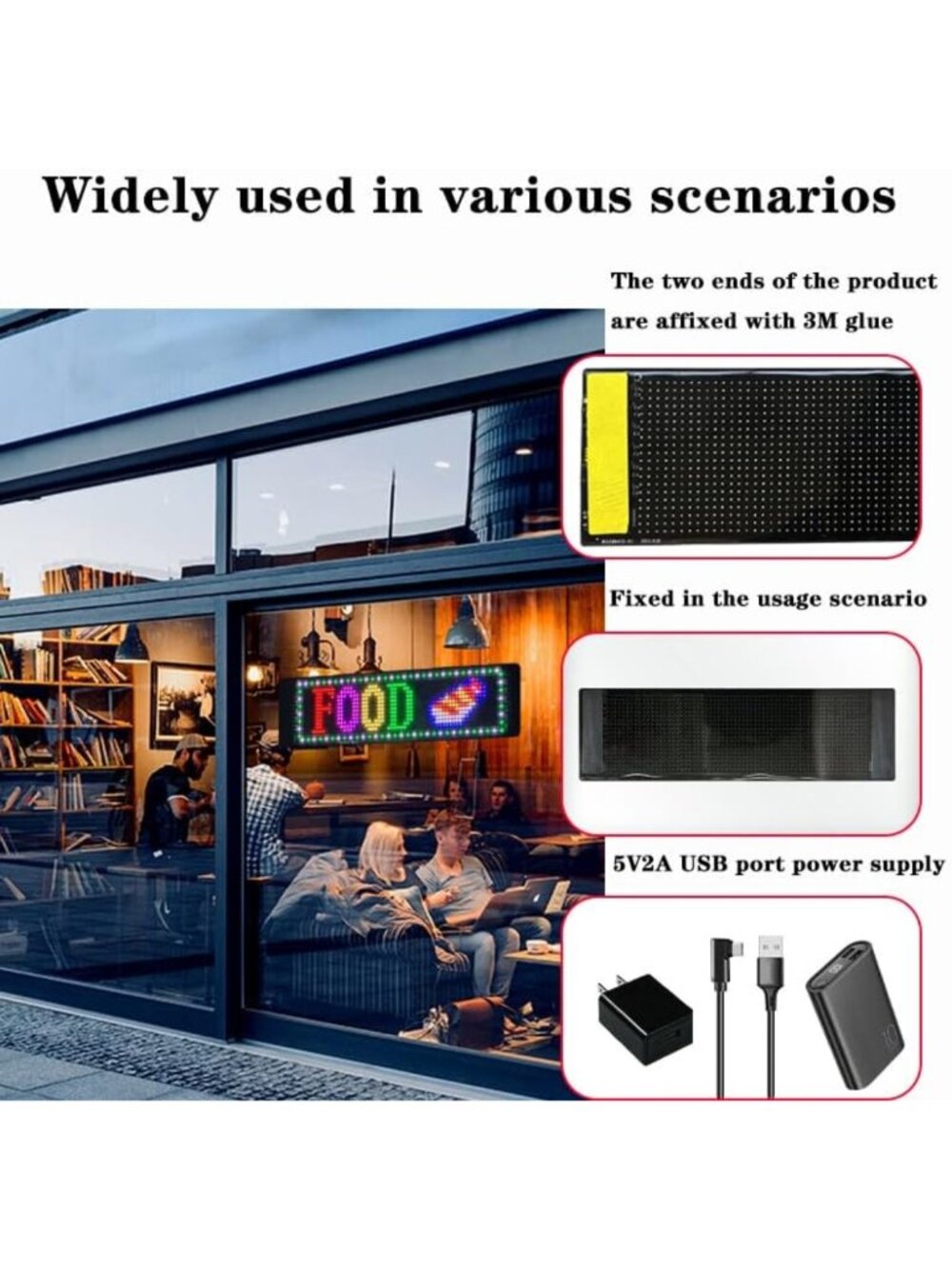 Custom LED Sign with Bluetooth Control - Programmable Scrolling Display for - Picture 7 of 9